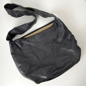 Julia Duren J. Duren Vintage Genuine Leather Hobo Crossbody Shoulder Bag…